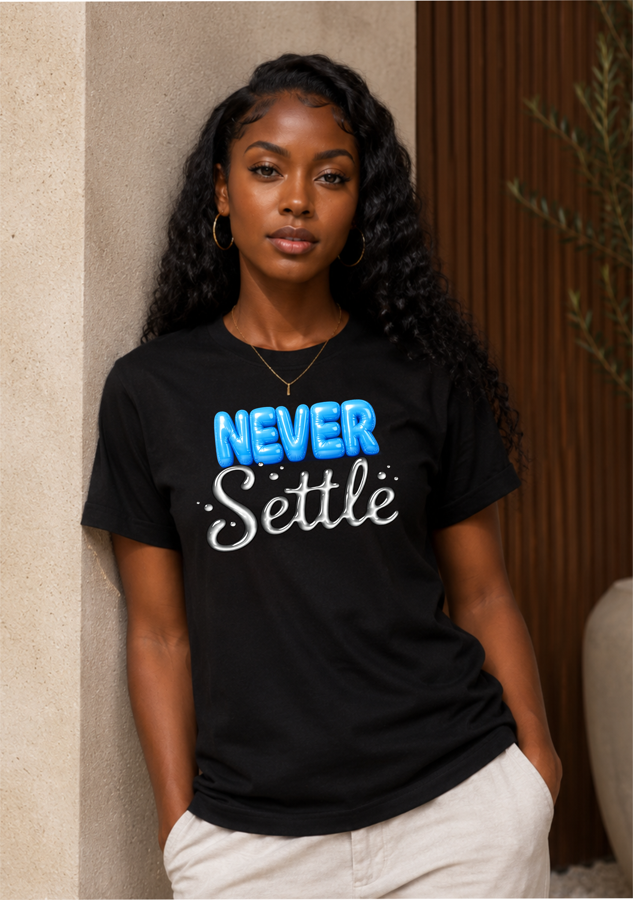 Never Settle Motivational Unisex Softstyle T-Shirt