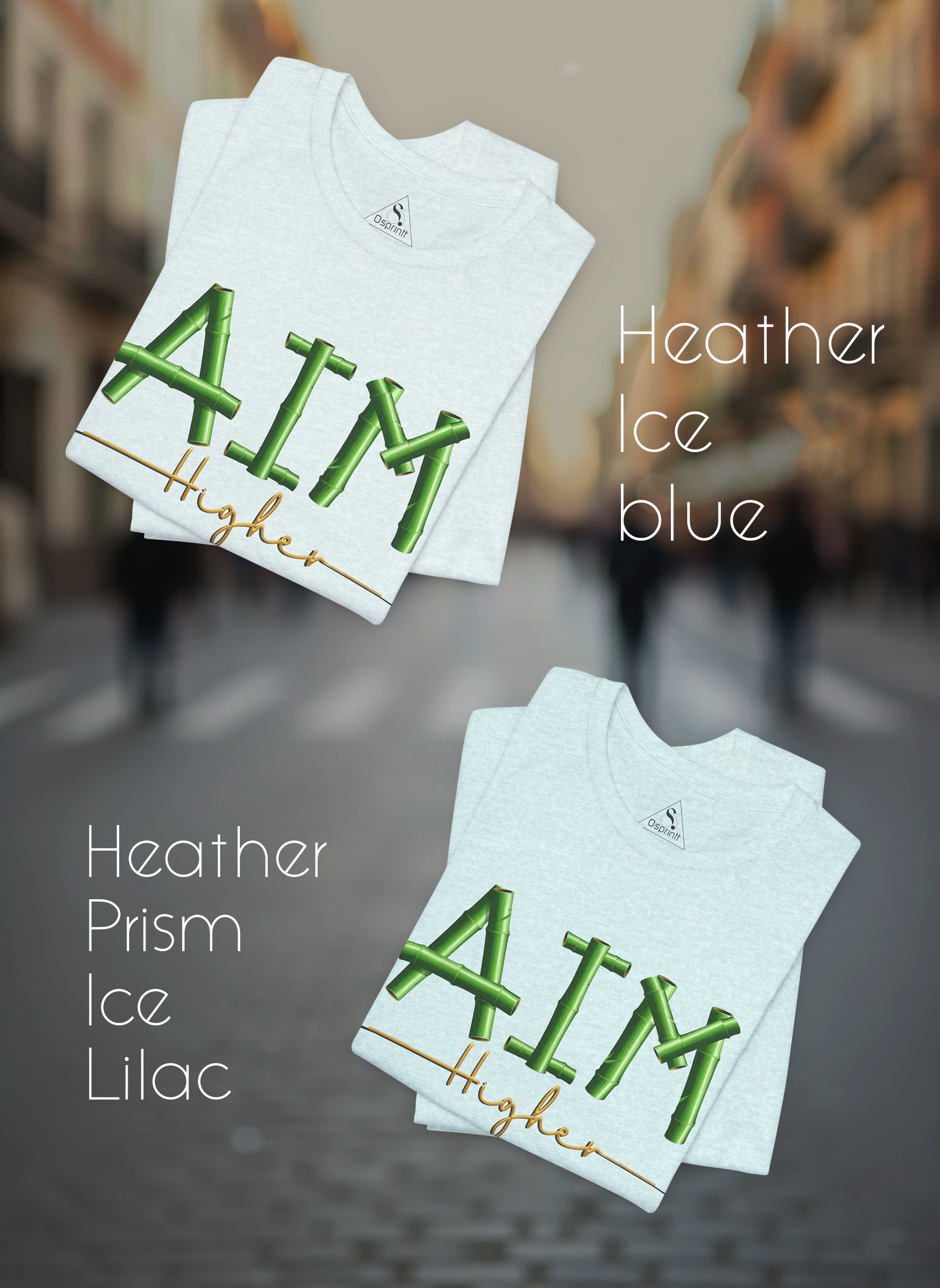 Aim Higher Bamboo Design Unisex Jersey Short Sleeve Tee