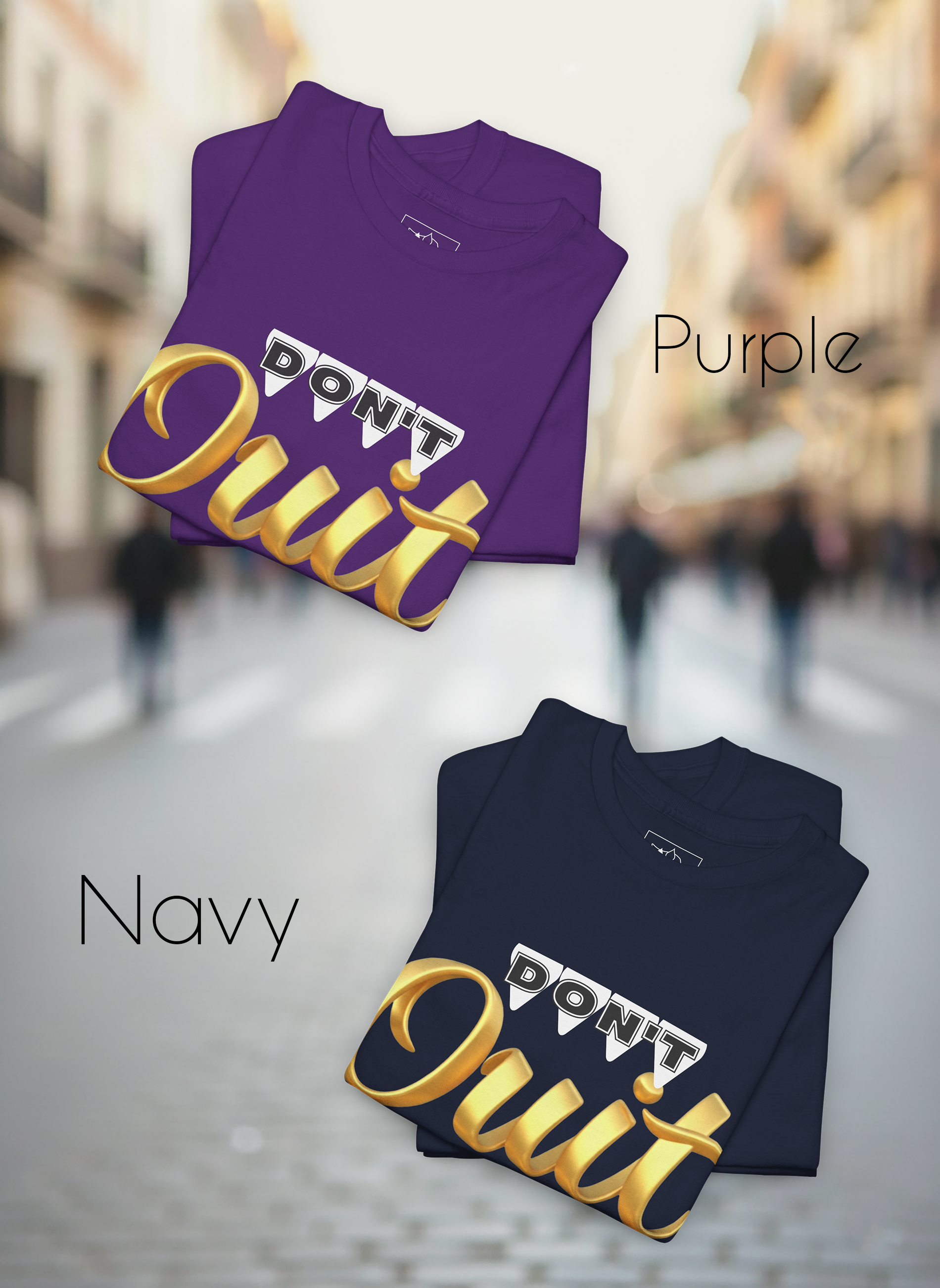 Don’t Quit Gold Edition – Luxury Motivational Unisex Heavy Cotton Tee