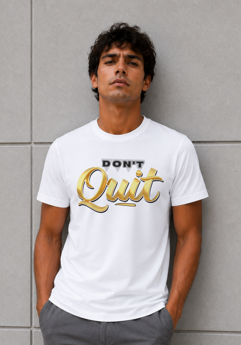 Don’t Quit Gold Edition – Unisex Heavy Cotton Tee