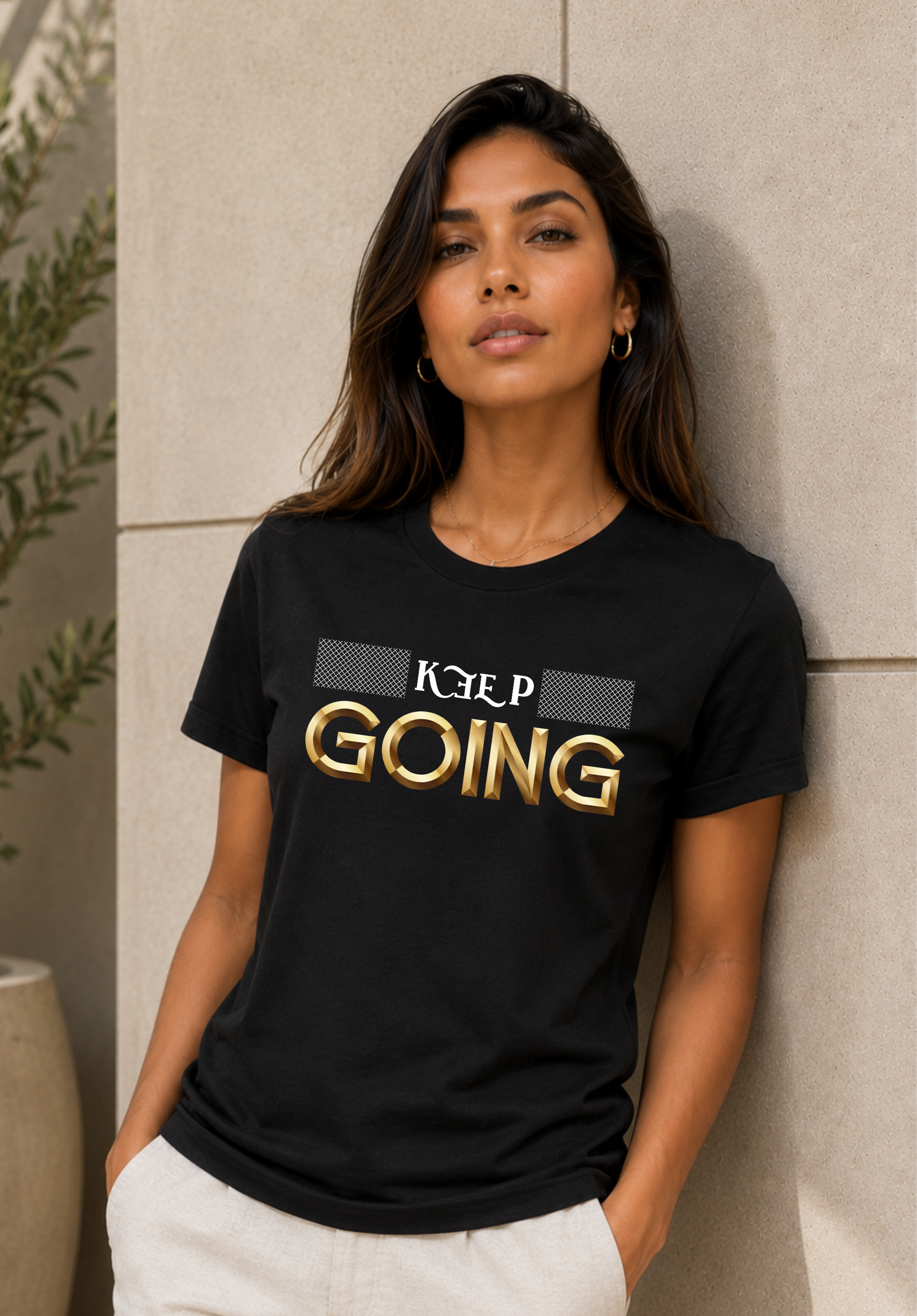 Keep Going Motivational Unisex Heavy Cotton Tee