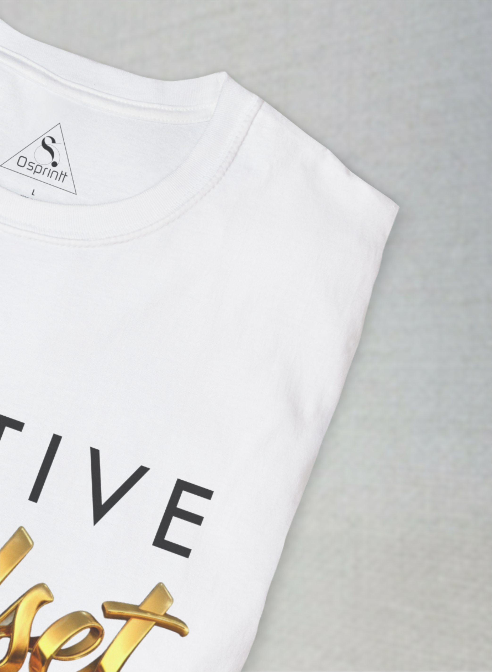Positive Mindset – Luxury Motivational Unisex Softstyle T-Shirt (black)