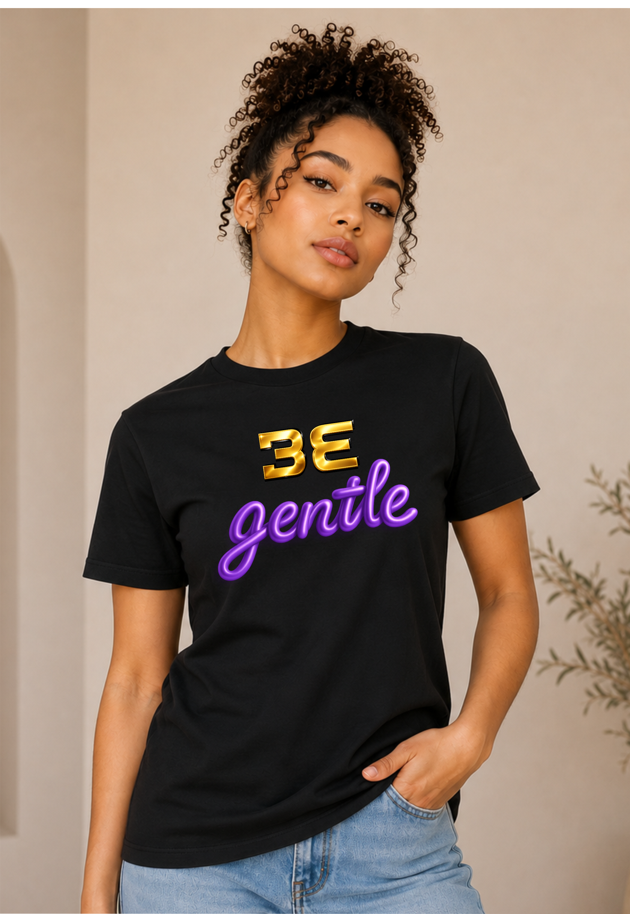 Be Gentle Premium Motivational Unisex Heavy Cotton Tee