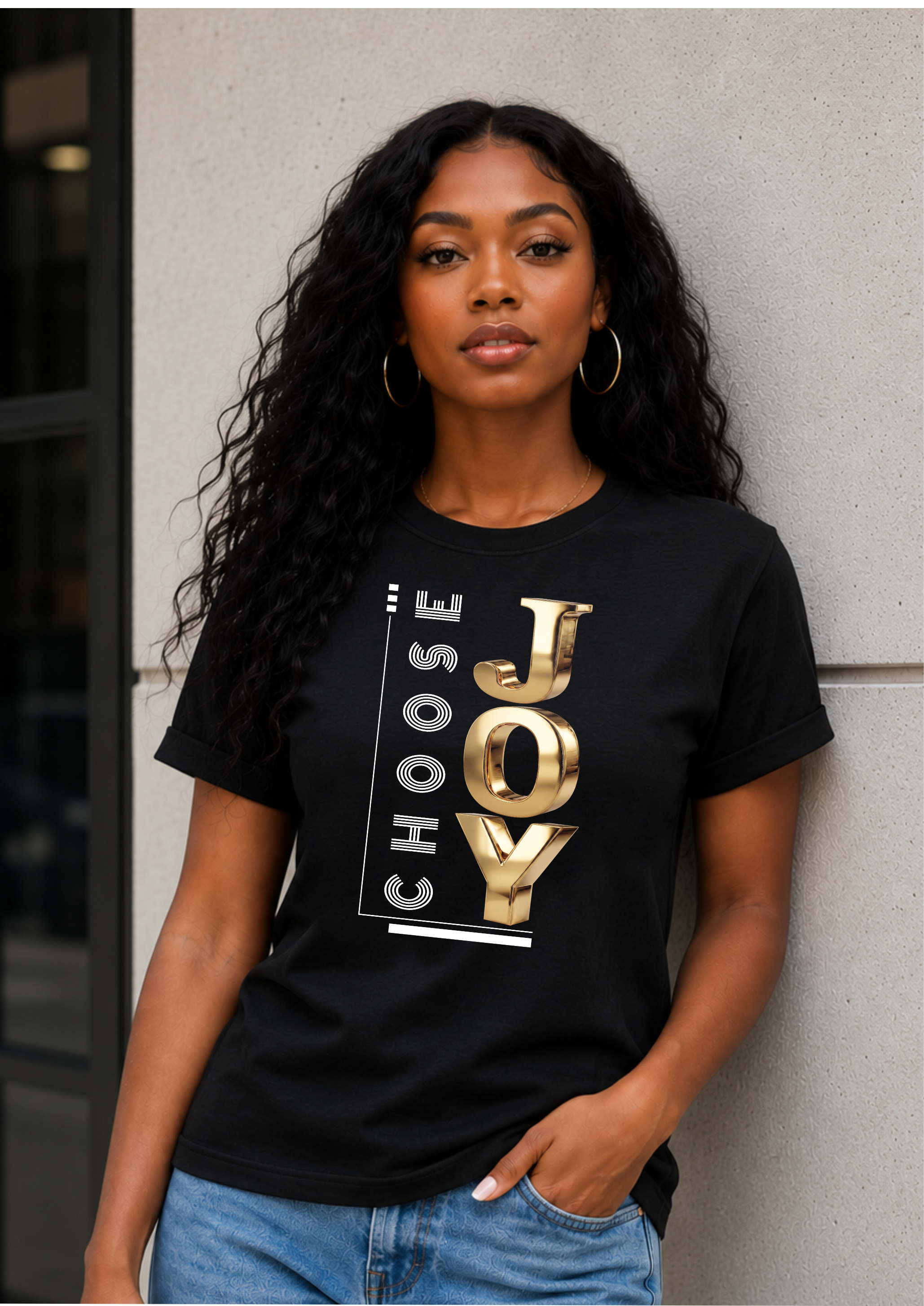 Choose Joy Gold Motivational Unisex  T-Shirt