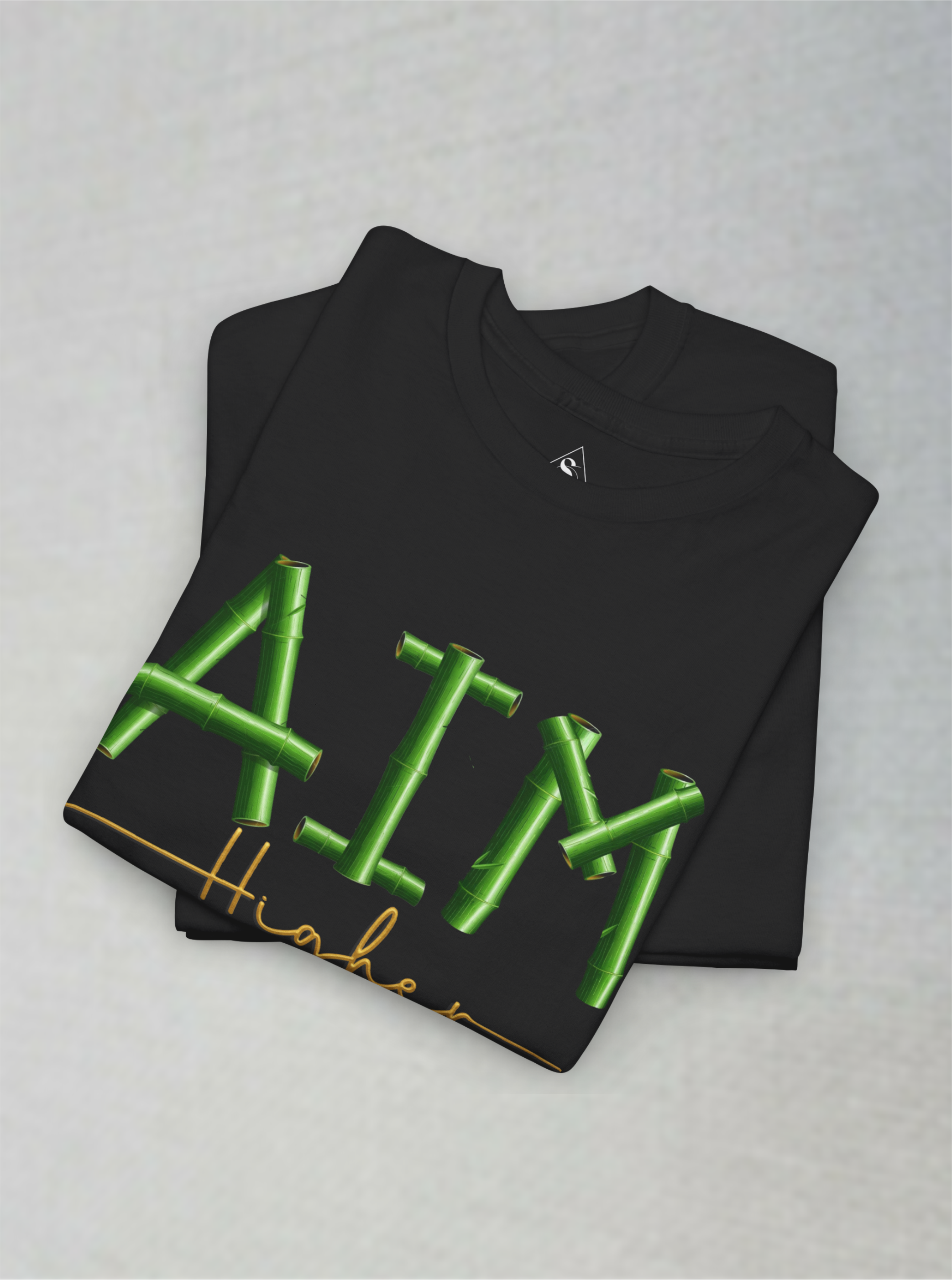 Aim Higher Bamboo Design Unisex T-shirt.