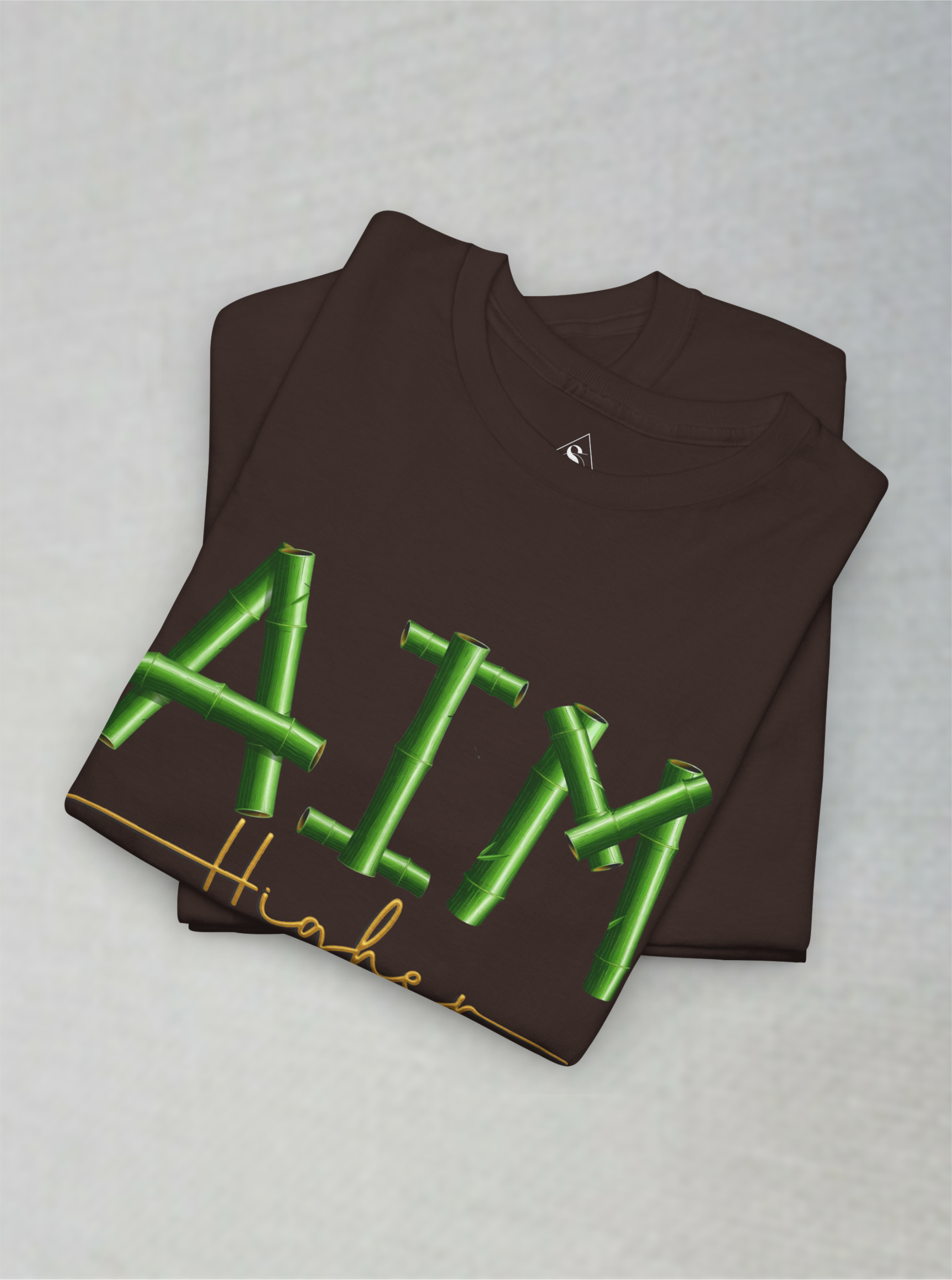 Aim Higher Bamboo Design Unisex T-shirt.