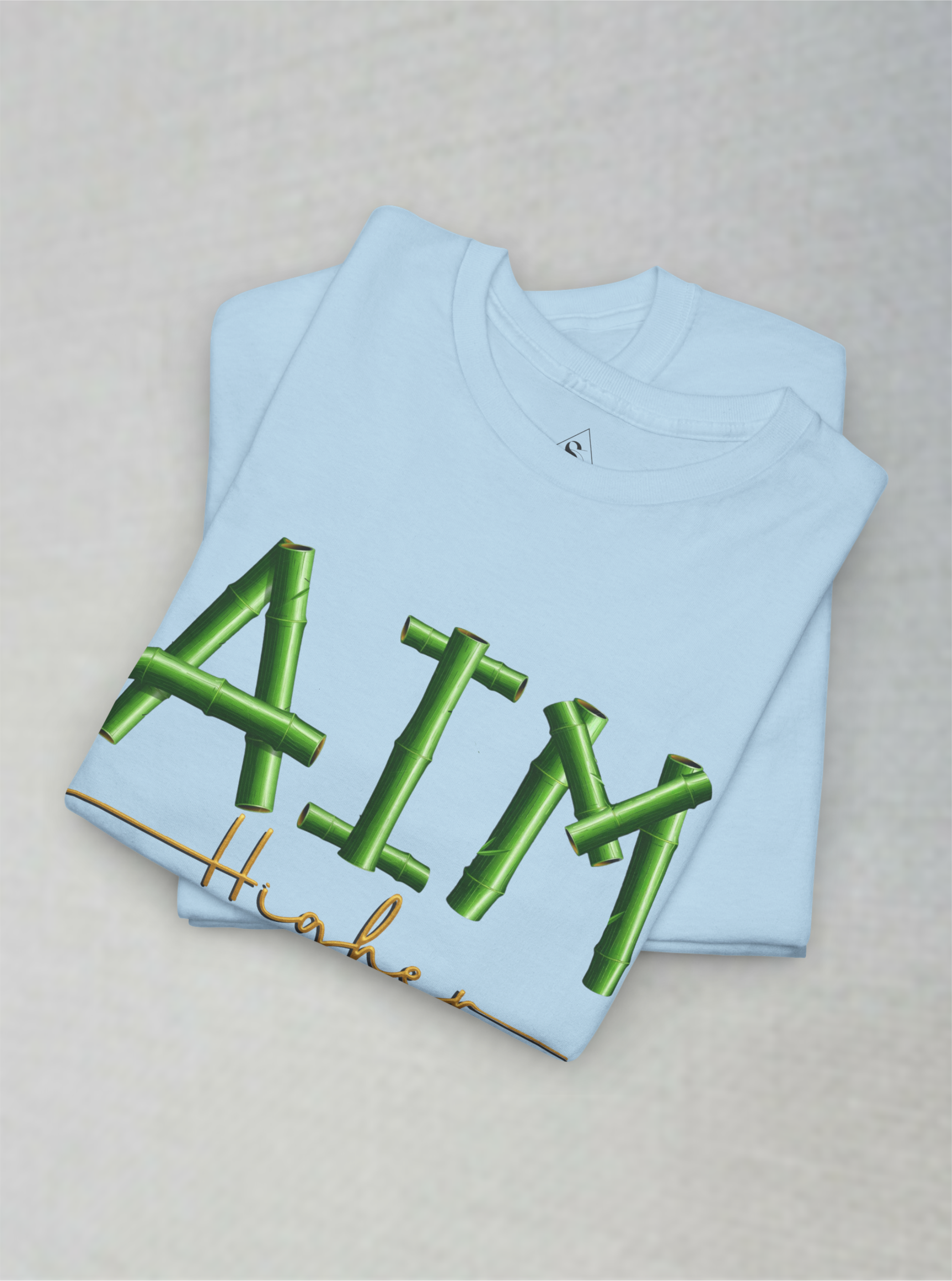 Aim Higher Bamboo Design Unisex T-shirt.