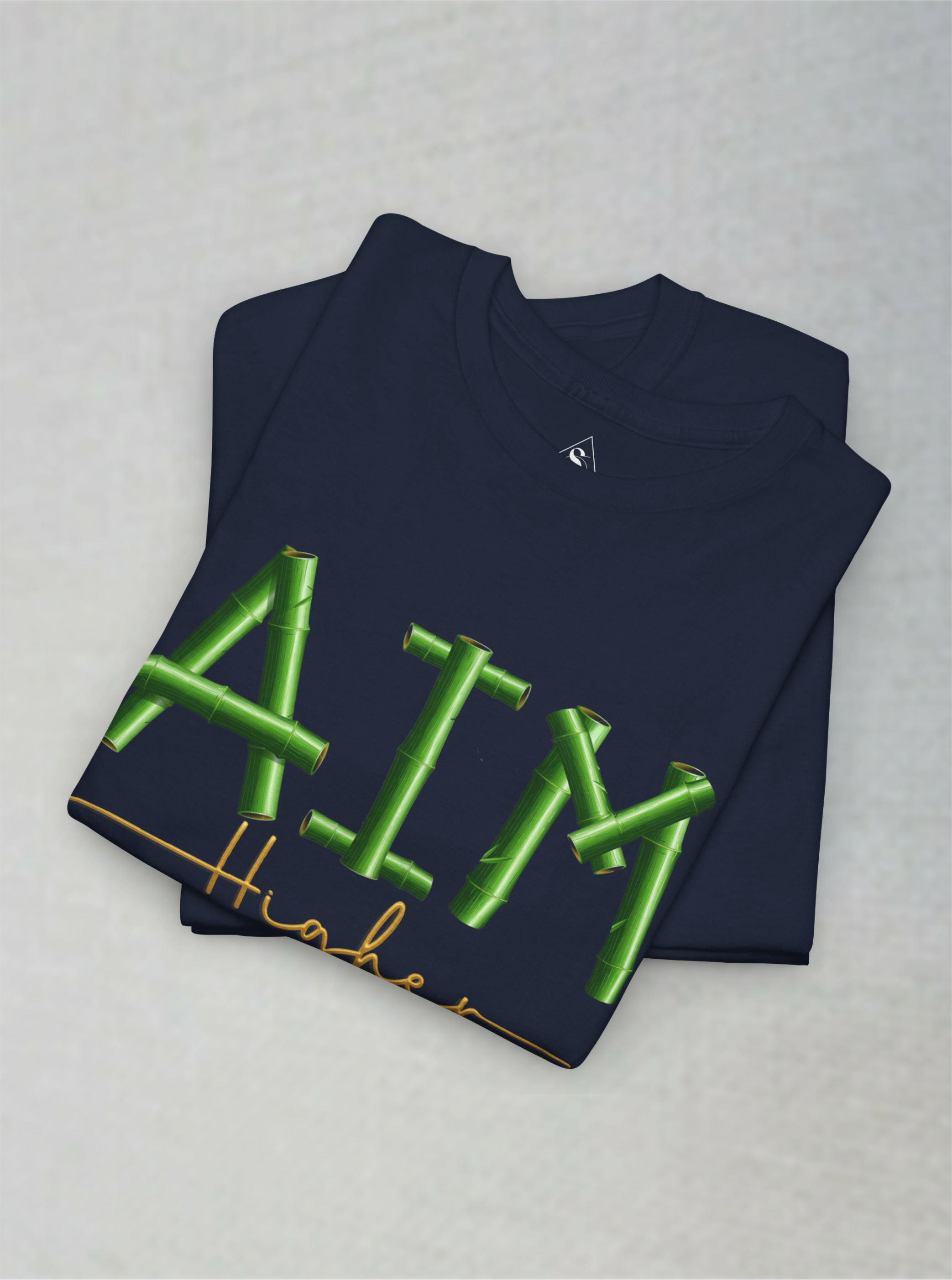 Aim Higher Bamboo Design Unisex T-shirt.