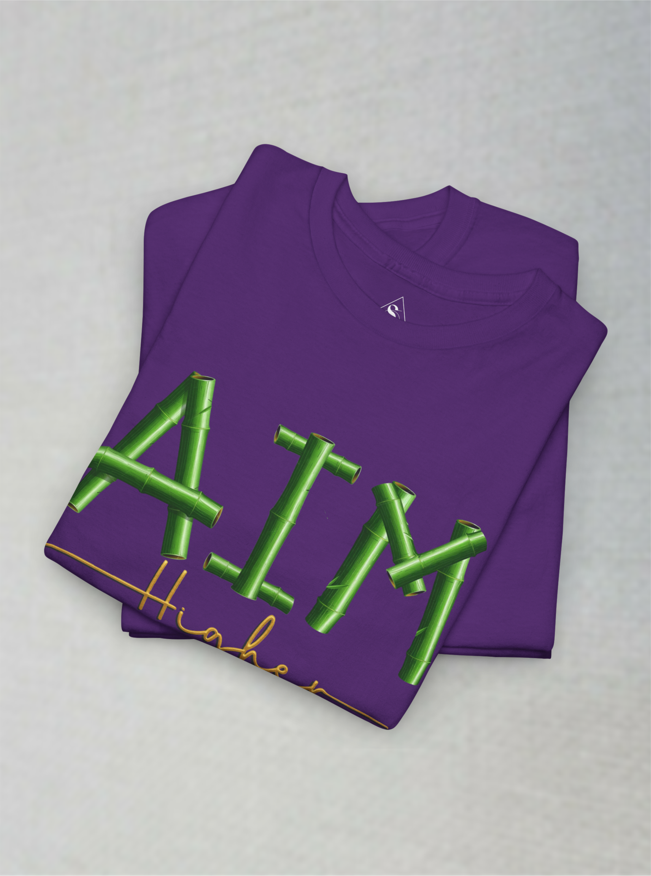Aim Higher Bamboo Design Unisex T-shirt.