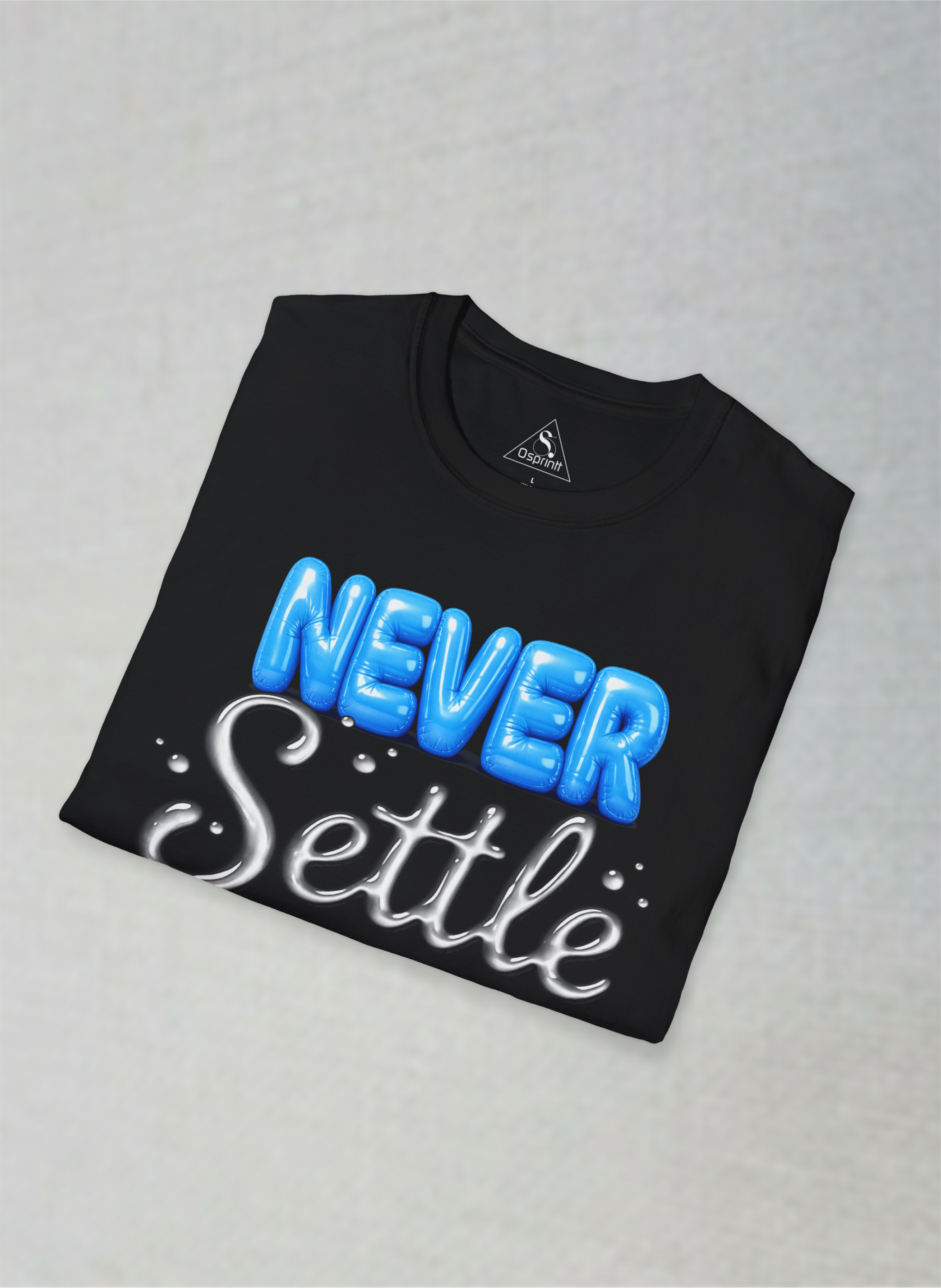 Never Settle Motivational Unisex Softstyle T-Shirt