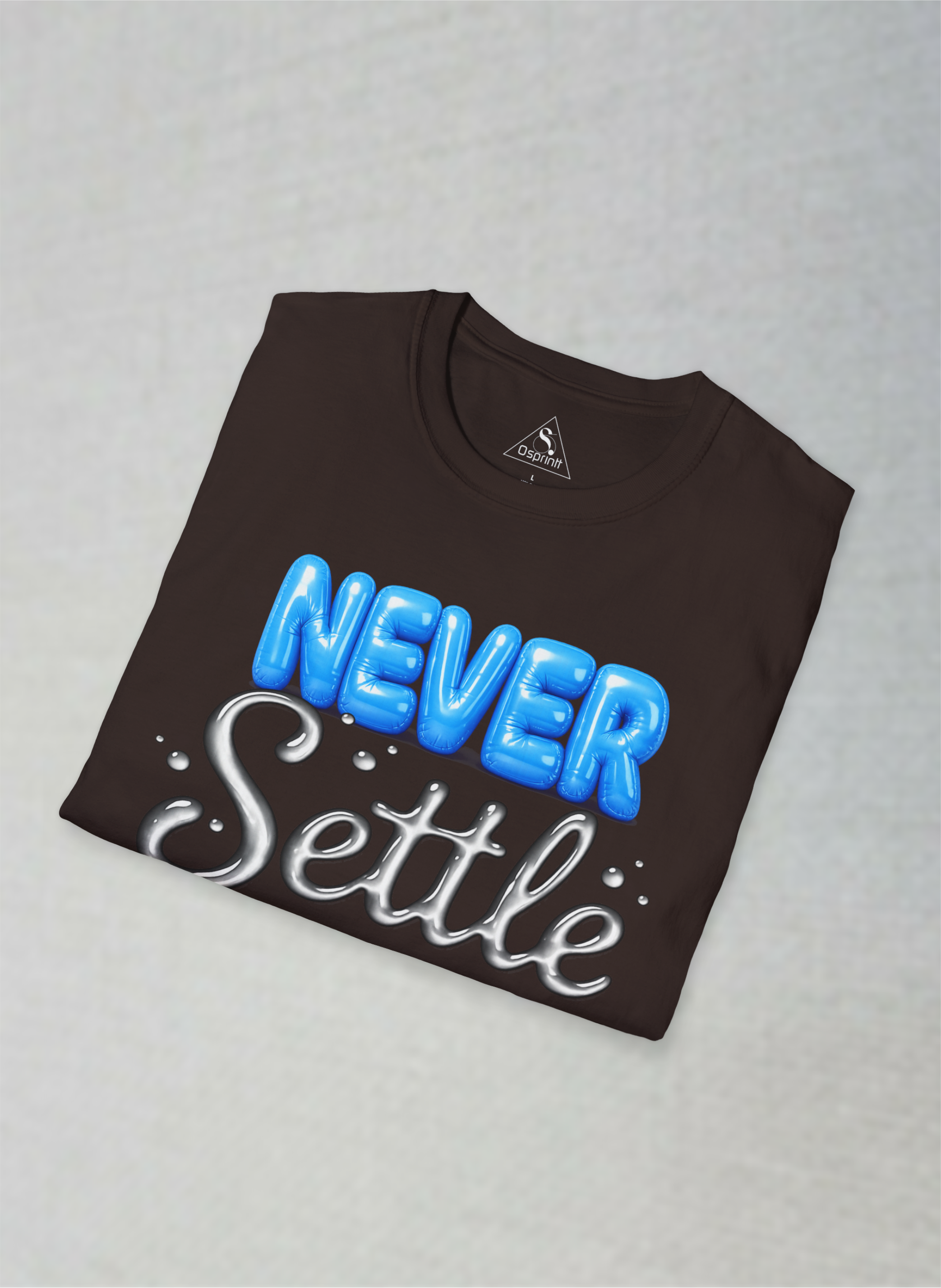Never Settle Motivational Unisex Softstyle T-Shirt