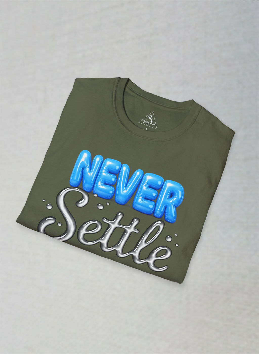 Never Settle Motivational Unisex Softstyle T-Shirt