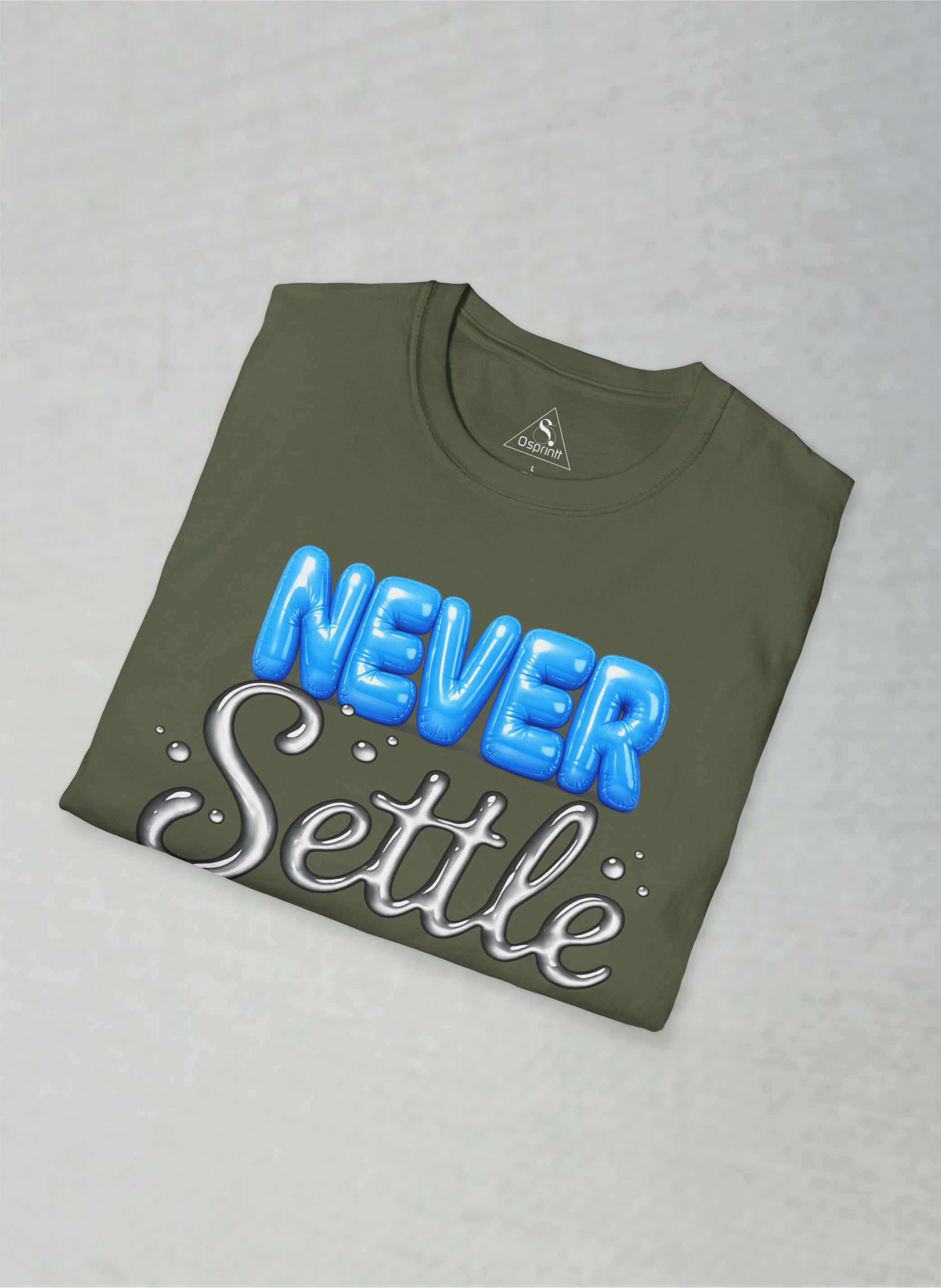 Never Settle Motivational Unisex Softstyle T-Shirt