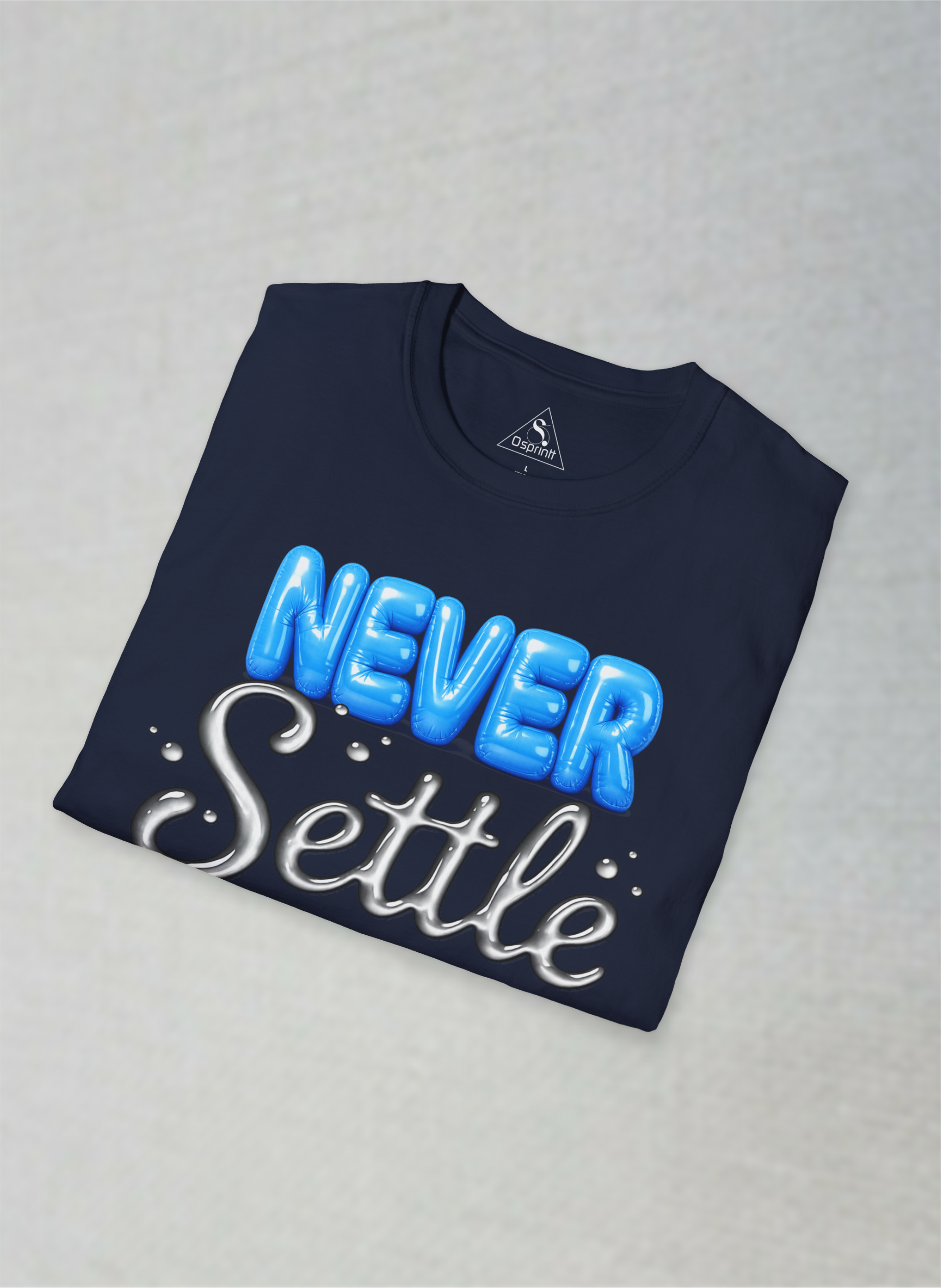 Never Settle Motivational Unisex Softstyle T-Shirt