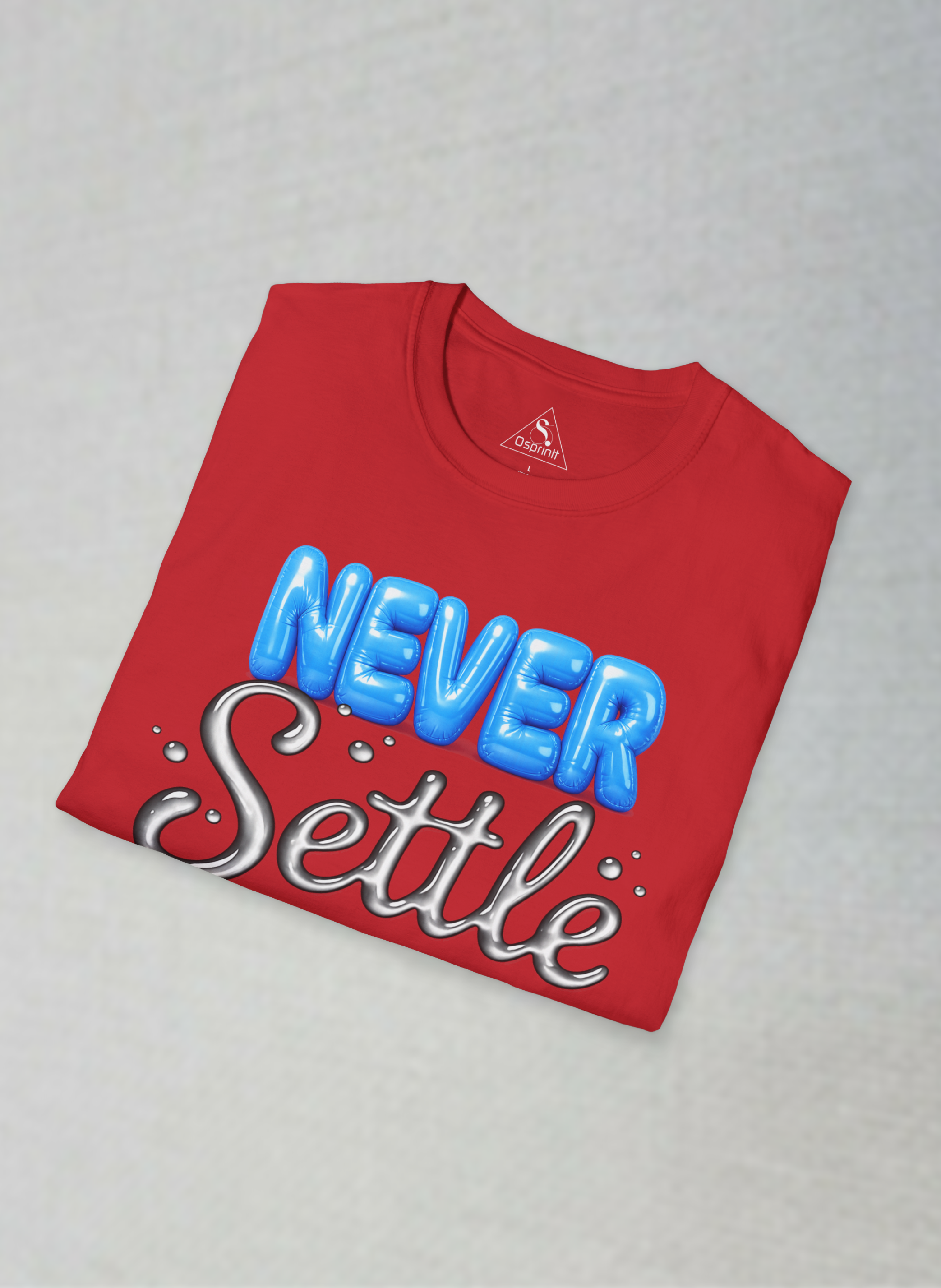 Never Settle Motivational Unisex Softstyle T-Shirt