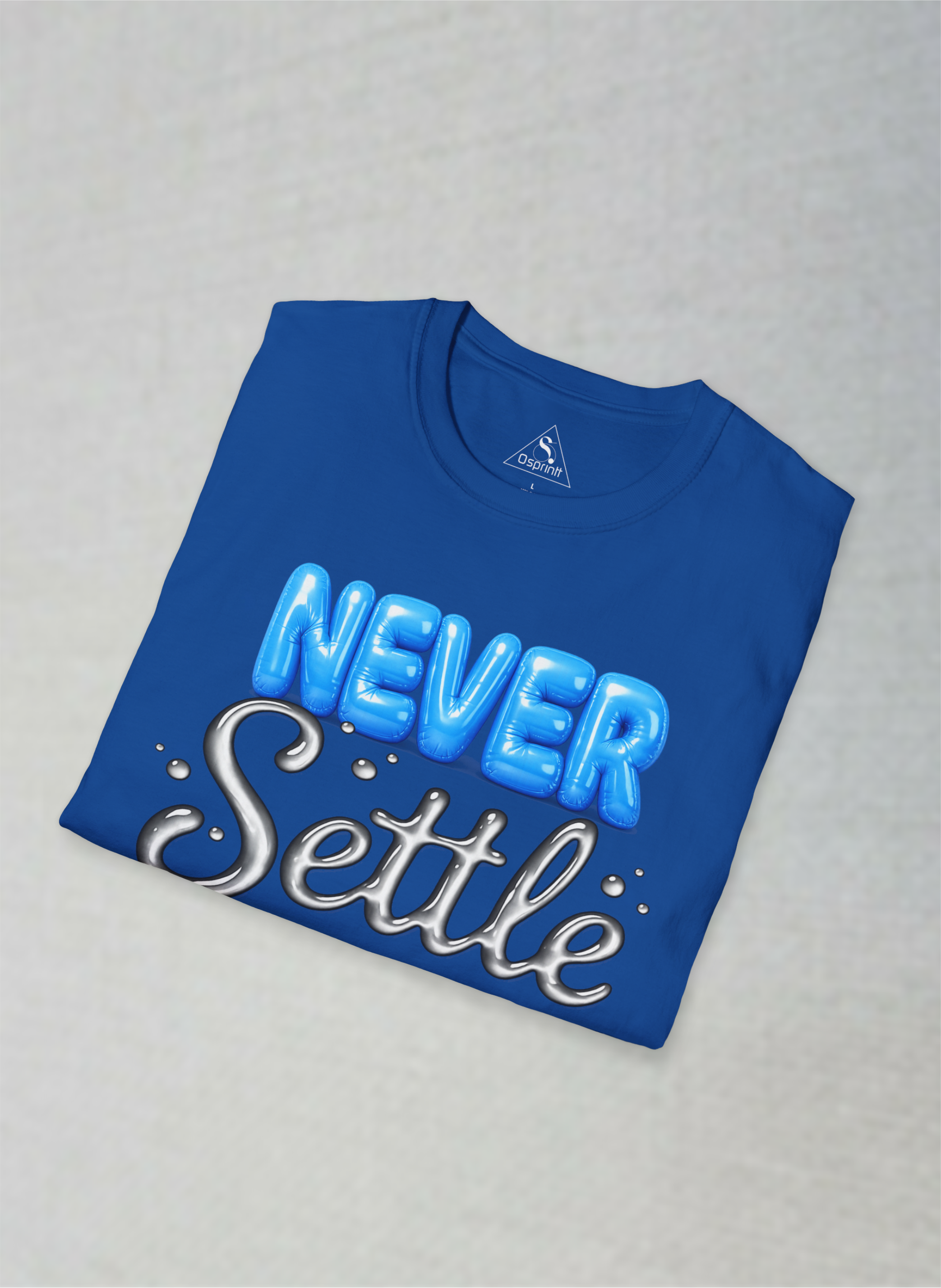 Never Settle Motivational Unisex Softstyle T-Shirt