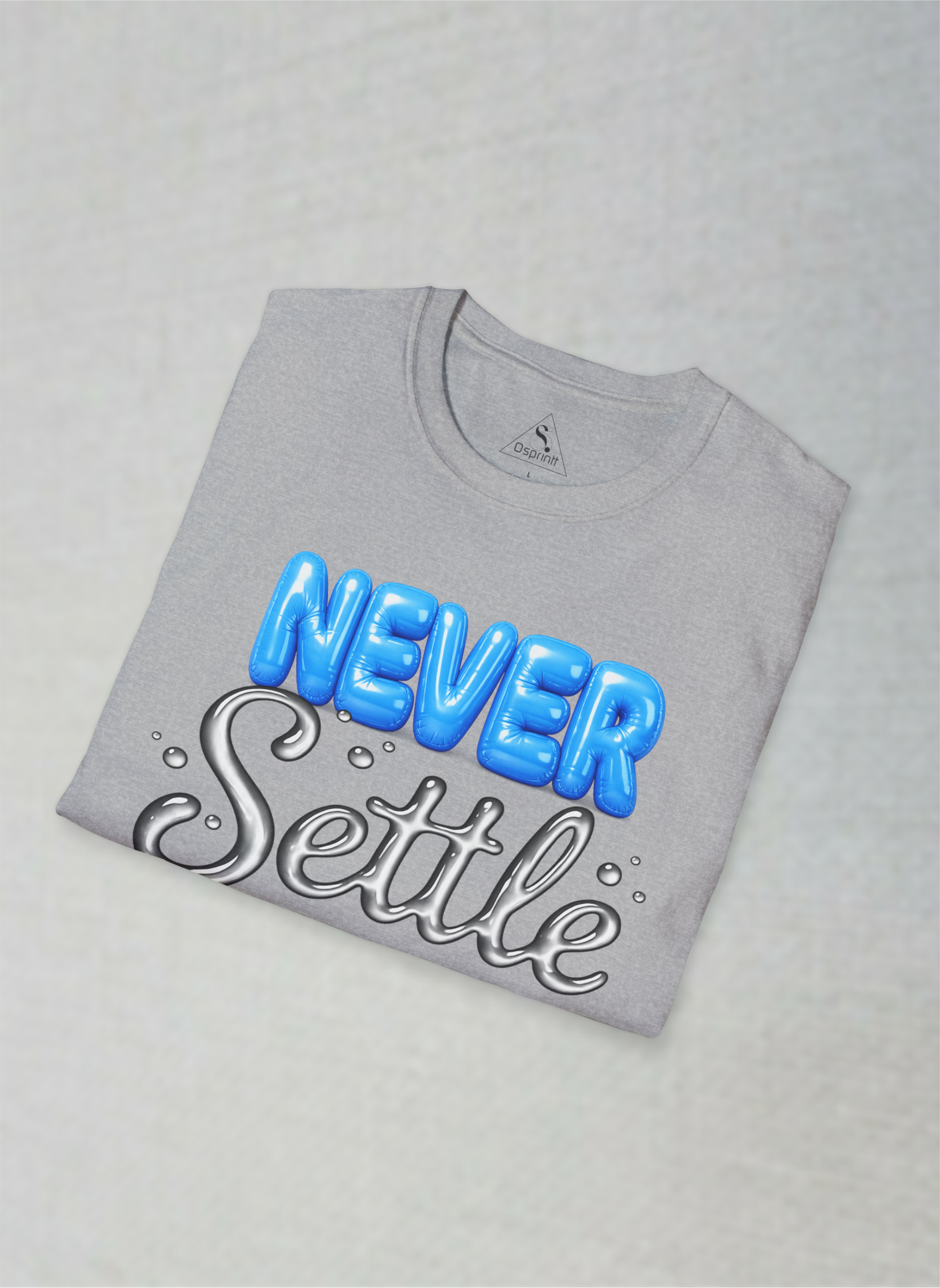 Never Settle Motivational Unisex Softstyle T-Shirt